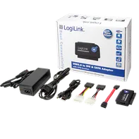 LogiLink USB 3.0 na IDE SATA kabelová redukce černá