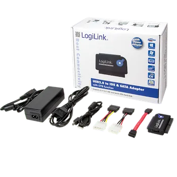 LogiLink USB 3.0 na IDE SATA kabelová redukce černá