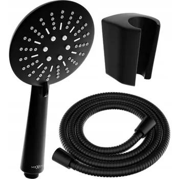Sprchový set Mexen příslušenství - 1-bodový ruční sprchový set R-67, cerný, 785676052-70