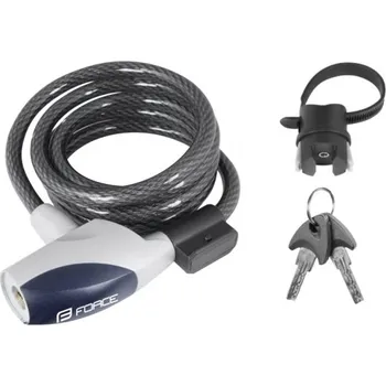 Zámek na kolo zámek Force Deluxe s držákem, 10x 1500mm 400150