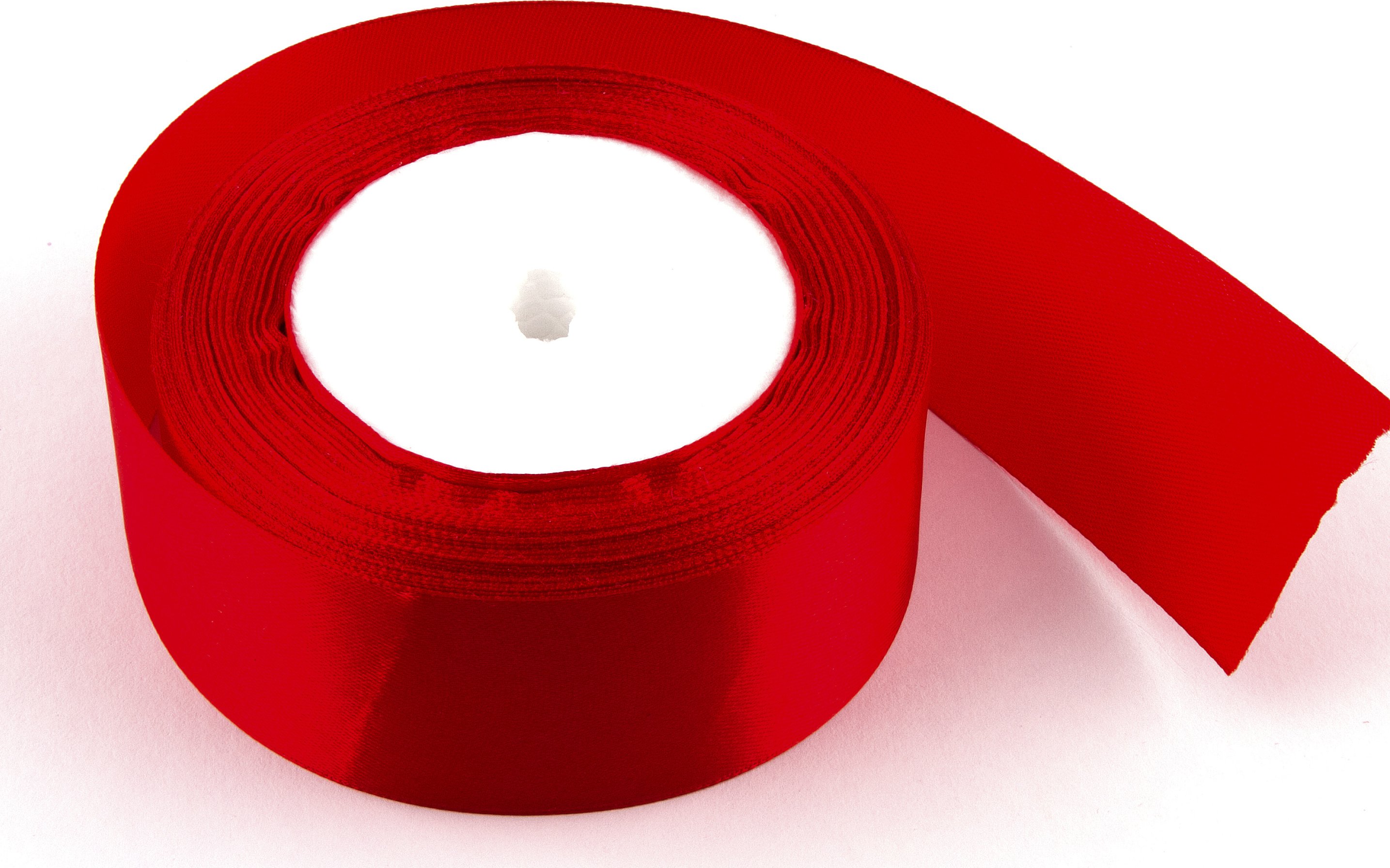 Stuha saténová 4 cm x 23 m 26 červená