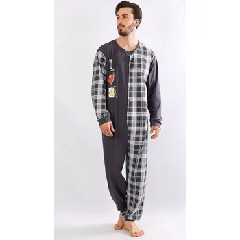 Dámské noční prádlo Vienetta Secret I love beer tmavě šedá M