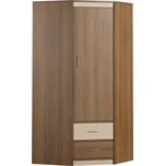 Skříň rohová ořech ecco/dub milano KOALA 12