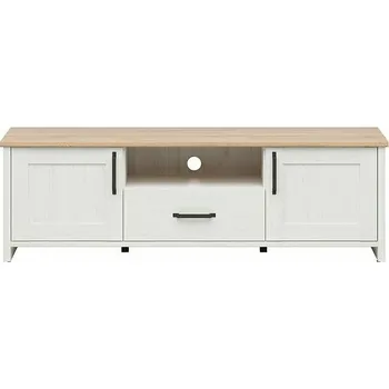 Televizní stolek Brwcz LOKSA RTV2D1S borovice bílá anderson / 2BAL /