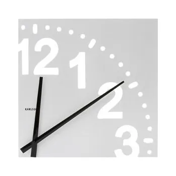 Hodiny Nástěnné hodiny Unlimited - dřevo bílé