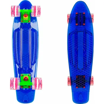 Pennyboard Worker Penny board Transpy 400 22" se svítícími kolečky
