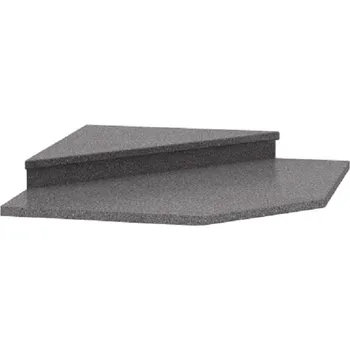 Kuchyňská skříňka Tempo Kondela Nástavec k rohové skříňce 065, dekor granit antracit, NOVA PLUS