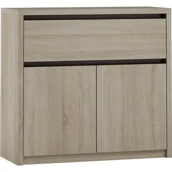 Komoda Komoda kombinovaná dub sonoma/čokoláda KATE K2