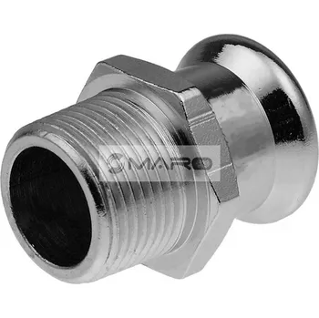 rozdělovač topení KAN-therm Steel Přechod s vnějším závitem z uhlíkové oceli lisovací, pro topení, profil "M" 76,1 x 2 1/2 ", 1509045016