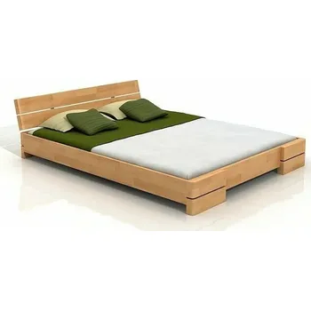 Postel Visby Postel Sandemo Long 140x220 cm, buk masiv (Barva dřeva: Ořech, Volba roštu: 14-laťkový rošt)