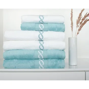 Ručník Matějovský Ručník ROYAL BLUE - BAMBUS barva: 50/100cm - bílá