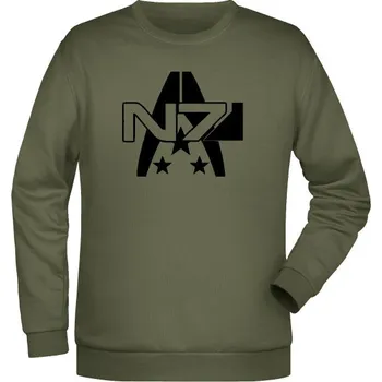 Pánská móda Mikina N7 Alliance Military - olivová