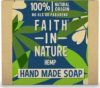 Faith in Nature Hemp tuhé mýdlo s citronovou trávou a konopím 100 g