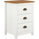 IdeaNabytek Noční stolek 3 zásuvky TOPAZIO