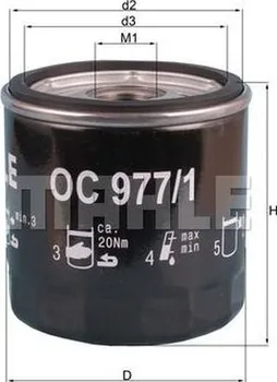 Olejový filtr Mahle OC 977/1