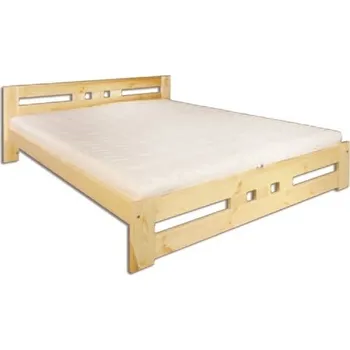 Nábytek Drewmax Dřevěná postel 180x200 LK117 (Barva dřeva: Dub)