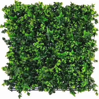 umělý živý plot MINI WALL GREEN Hedera, dílec 50 x 50 cm (Realistická "živá" stěna)