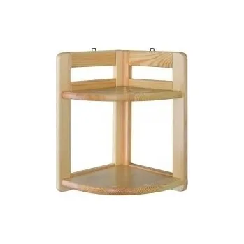 Obývací pokoj Drewmax Rohový regál RG136 masiv (Barva dřeva: Gray)