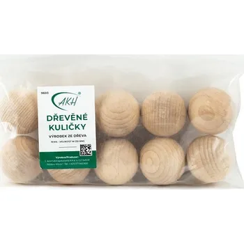 1. Aromaterapeutická KH a.s Dřevěné Kuličky 30 mm 10 ks