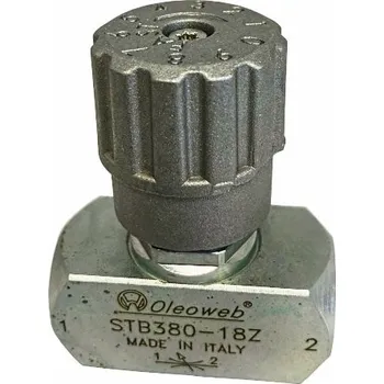 Ventil Hydraulický škrtící ventil oboustranný G1", průtok 150 l/m, DIN 51524 Oleoweb STB100