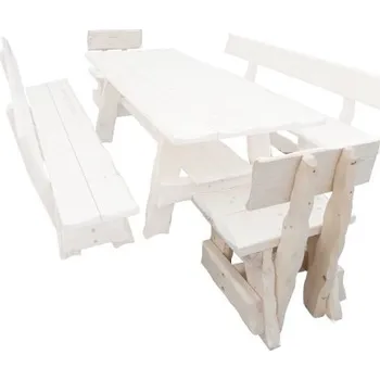 Drewmax Zahradní židle MO266, smrk masiv (Barva dřeva: Dub + Lak)