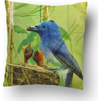 Dekorativní polštářek Top textil Polštářek Mikroplyš Ptáček