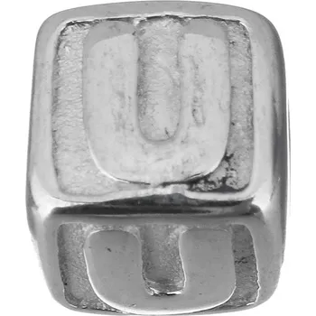 Šperk Šperky4U Navlékací ocelový přívěsek korálek - písmeno - K0011-U