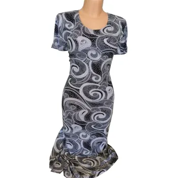 Dámské šaty společenské šaty, Barva Černá, Velikost XXXL 54, Materiál 96% Viskoza 4% Lycra