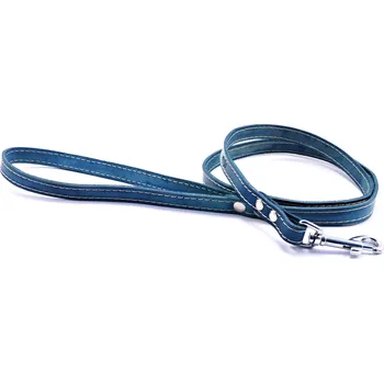 Vodítko pro psa Tamer Klasické kožené vodítko Tamer, 145 cm, modrá
