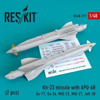 Plastikový model 1/48 Kh-23 missile with APU-68 (2 pcs.)