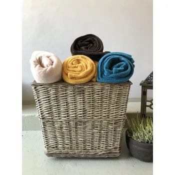 Přehoz na lůžko Deka microfleece Barva: Tm. hnědá