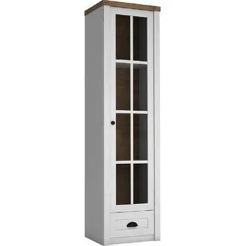 Obývací pokoj Tempo Kondela Vitrína, sosna Andersen/dub lefkas, PROVANCE W1S