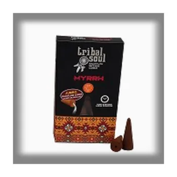 Vonná tyčinka TRIBAL - Vonné kužely "Tekoucí dým" - 10 ks Myrha