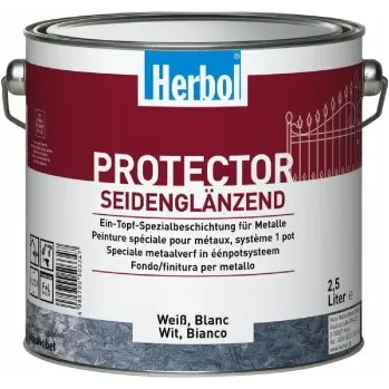 barva a nátěr na dřevo Barva na kov HERBOL Protector Weiss - Bílá 0,75L