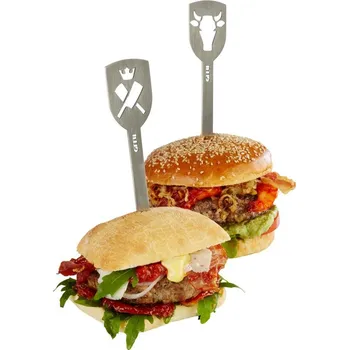 Hamburgerové špízy TORRO, 2 kusy (sekáček / býk) - GEFU (Špízy na hamburger TORRO, 2 kusy - GEFU)