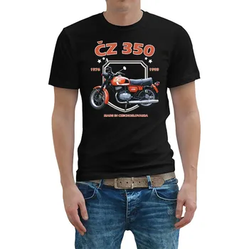 Pánské tričko STRIKER Tričko ČZ 350 Barva: Černá, Velikost: L