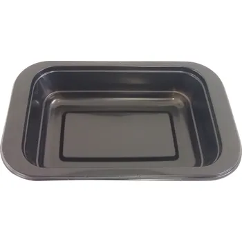 Jednorázové nádobí Menu mísa (PP) zatavovací, na polévku 178x113x40mm, 350ml, černá [1 ks]