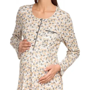 Dámské oblečení Dámská noční košile 15386 - 425 - Potisk srdce - Vamp potisk XXL