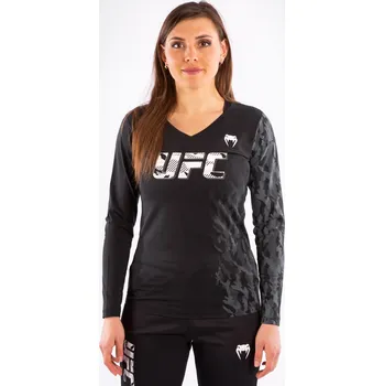 Dámské tričko Dámské triko UFC Venum Authentic Fight Week - Dlouhý rukáv - Black Velikost: M