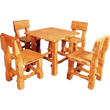 Drewmax Zahradní set MO213, olše masiv (Barva dřeva: Brunat)