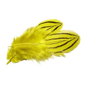 PEŘÍ STŘÍBRNÉHO BAŽANTA - žluté