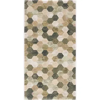 Koberec Moderní kusový koberec Ragolle Argentum 63456 6444 zelený šedý béžový Rozměr: 133x195 cm