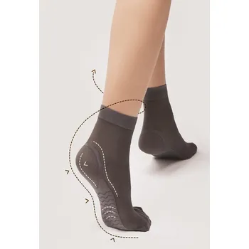 Dámské ponožky Fiore Massage 40 Antibacterial • UNI • grafitově šedá • ponožky 40 DEN