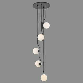 ACB Iluminacion Závěsné svítidlo MAUI 5 ø 48 cm Barva: Černá