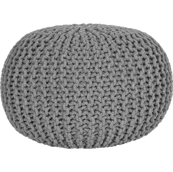 Sedací pytel LABEL51 Pletený puf GEBREID tmavě šedý M Color: Dark grey SH-24.048