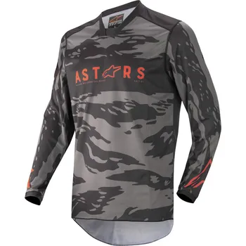 cyklistický dres Dres - ALPINESTARS Racer Tactical 2022 - černošedý maskáč M