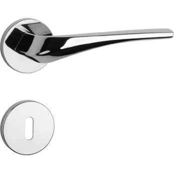 Dveřní kování Rozetová klika APRILE kování AS - DALIA - R 7S zamak Provedení: kl./kl. + PZ rozety, Povrch: OC - chrom lesklý 8584138428469