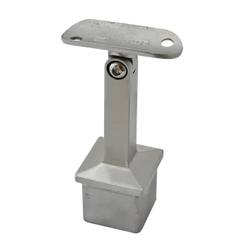 Zábradlí Držák madla s kloubem, na madlo trubku ø 42,4 mm (63x81 mm), broušená nerez K320 / AISI304