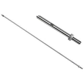 Zábradlí Táhlo pro kotvení skleněného přístřešku (ø10 mm, L:940 mm, závit:M10, L10), broušená nerez K320 / AISI316