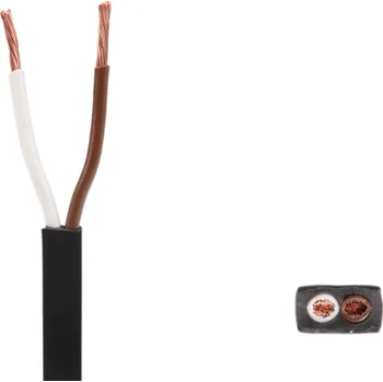 elektrický kabel Kabel 2x0,75 plochý 5,7x3,6 mm pro spojky QS75 Aspöck, metráž